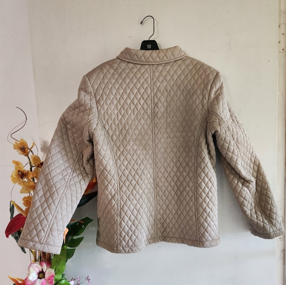 Quilted Tan XL Riding Jacket Giacca Gallery Company - Picture 15 of 16